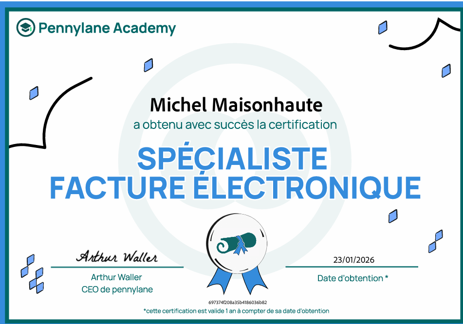 certification facture electronique